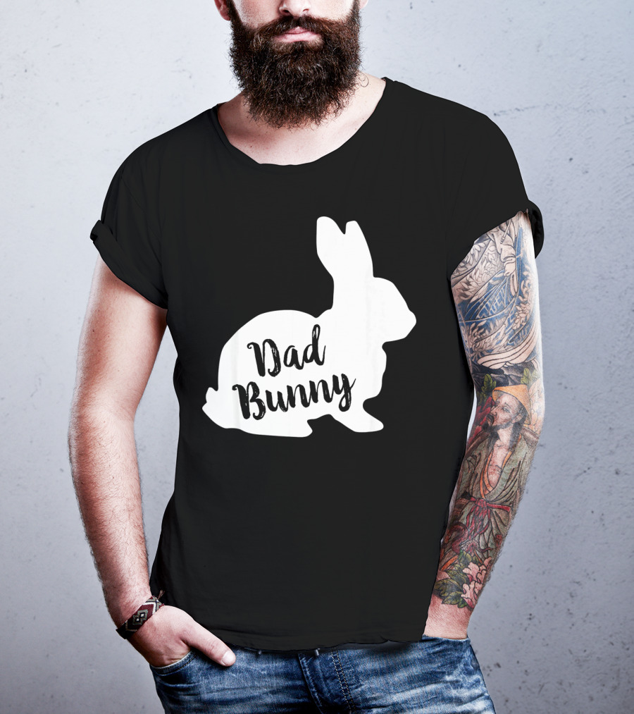 Dad Bunny Easter Family Rabbit T-Shirt