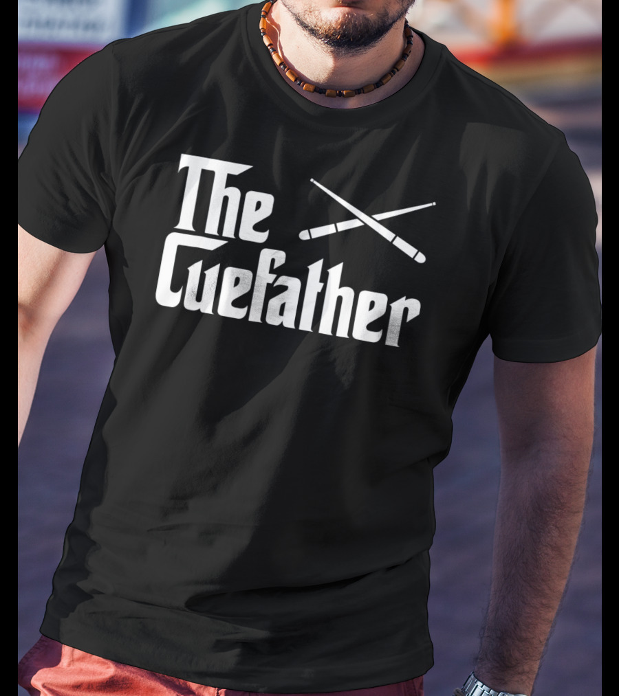 The Cuefather Funny Pool Billiards Play Iconic T-Shirt