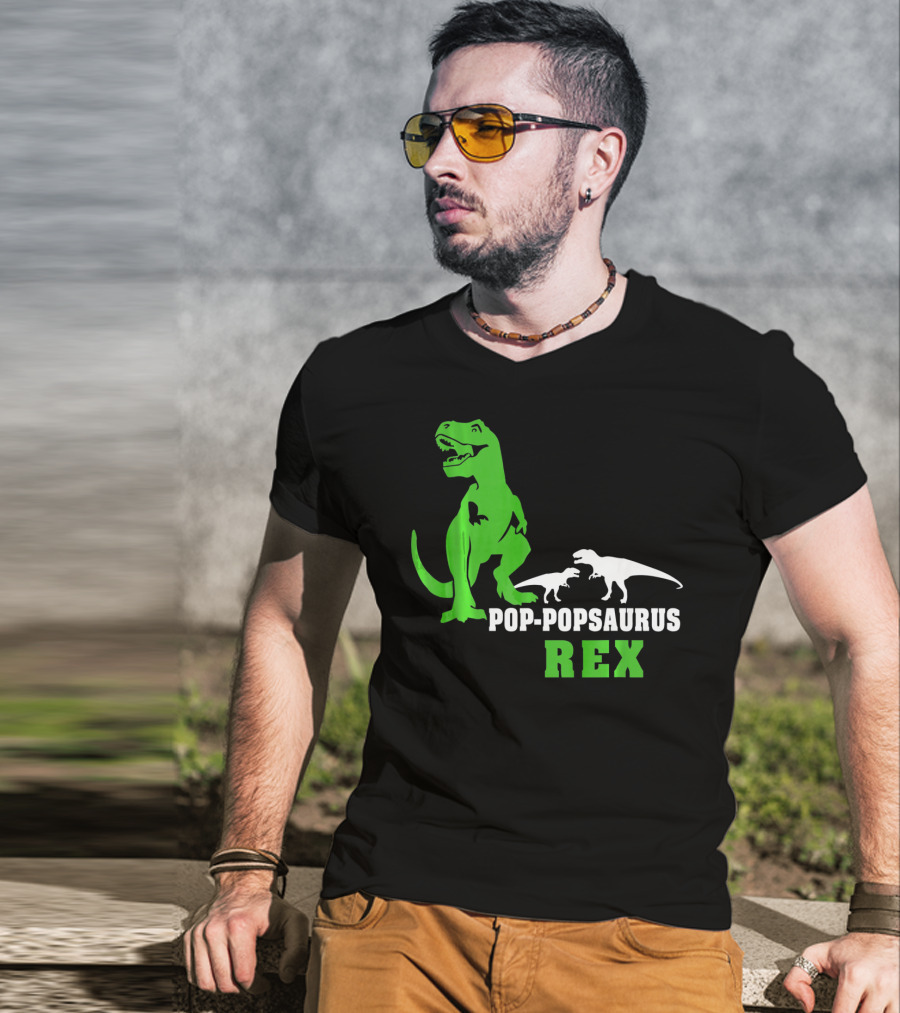 Pop-Popsaurus Rex Dinosaur T-Shirt