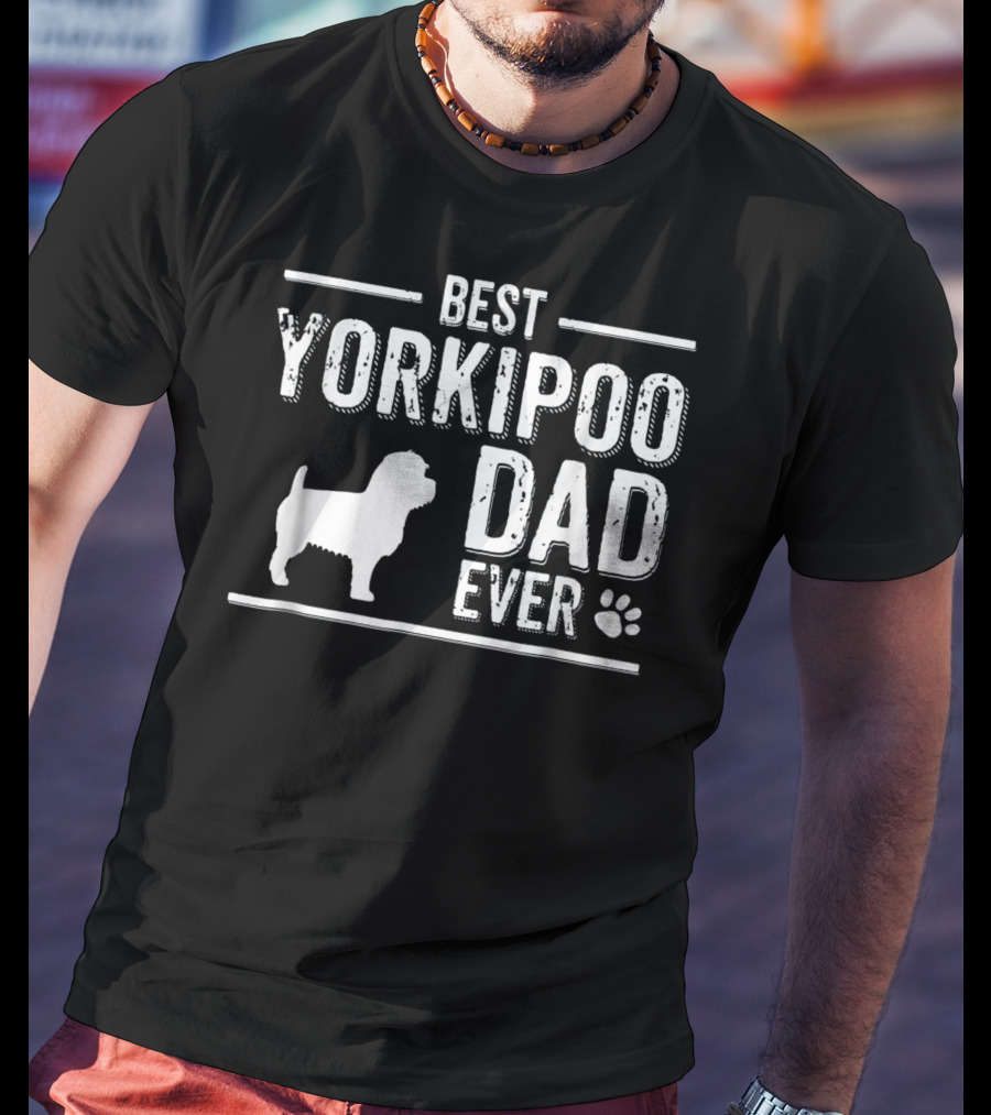 Best Yorkipoo Dad Ever Mens Dog Owner T-Shirt