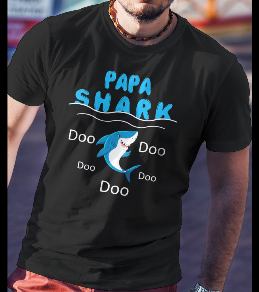 Papa Shark Doo Doo Doo Father's Birthday T-Shirt