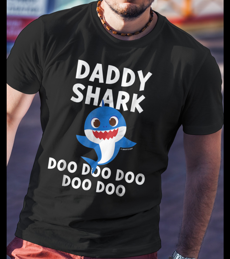 Daddy Shark Doo Doo Doo Doo Mens Pinkfong T-Shirt