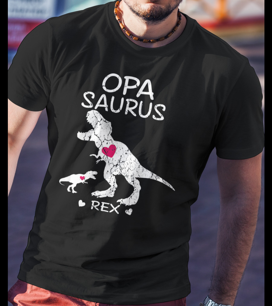 OPA SAURUS REX Dinosaur Hearts T-Shirt