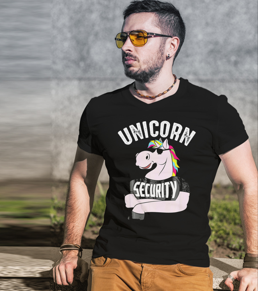 Unicorn Security Shirt For Men Fana T-Shirt