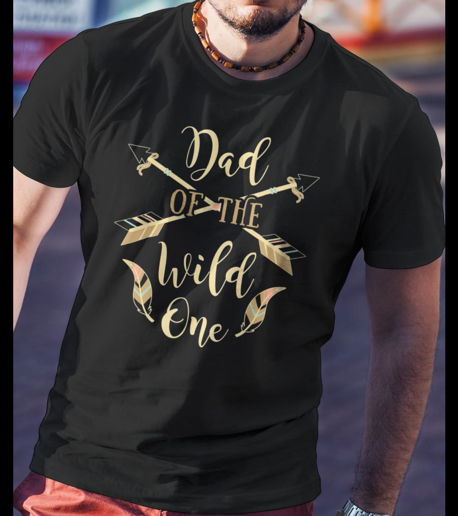 Dad Of The Wild One Cute Baby 1st Birthday T-Shirt