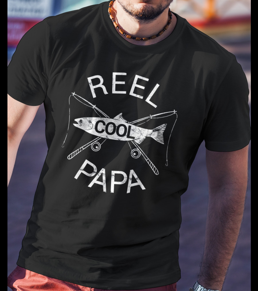 Reel Cool Papa Mens Fishing T-Shirt