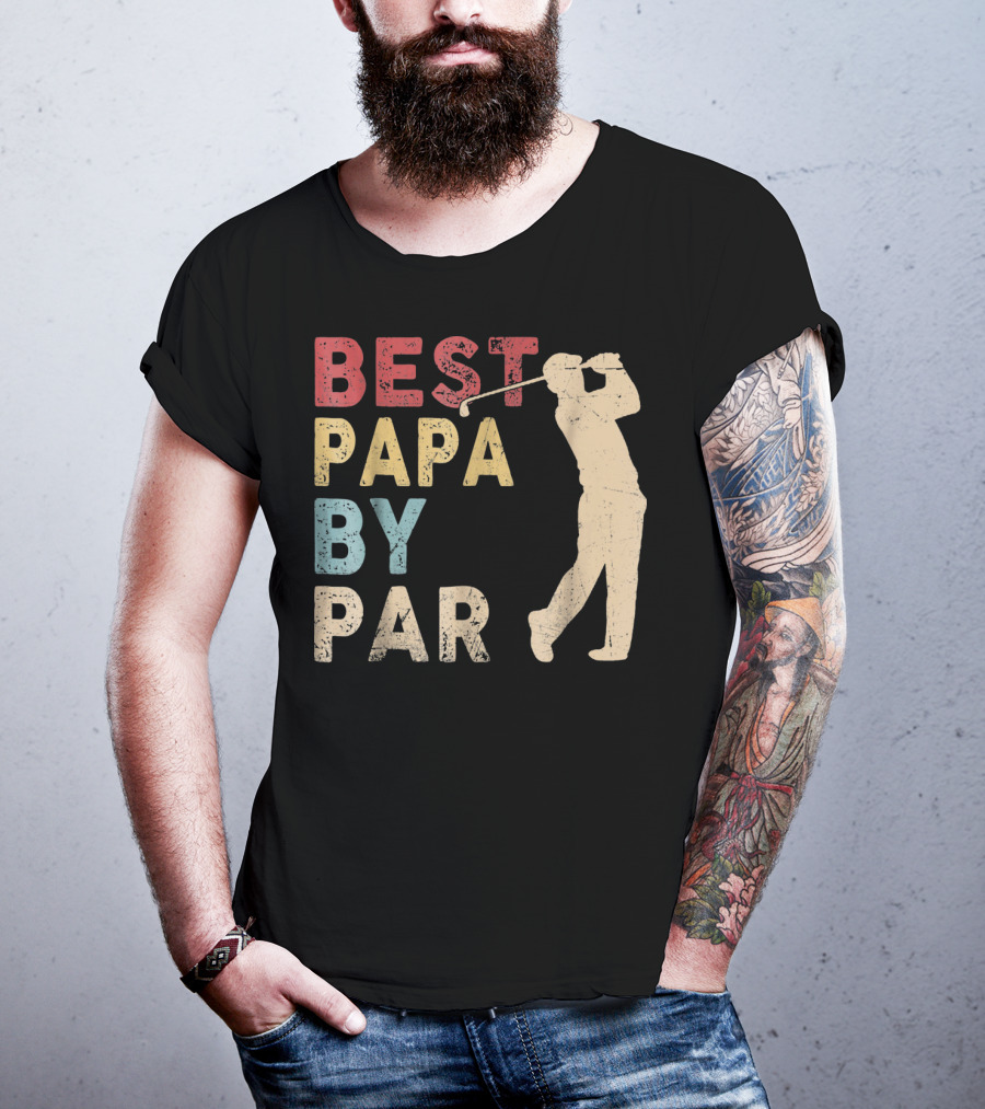Best Papa By Par Golf T-Shirt