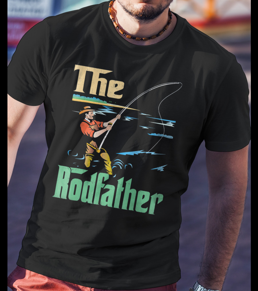 The Rodfather Fishing Fisherman T-Shirt
