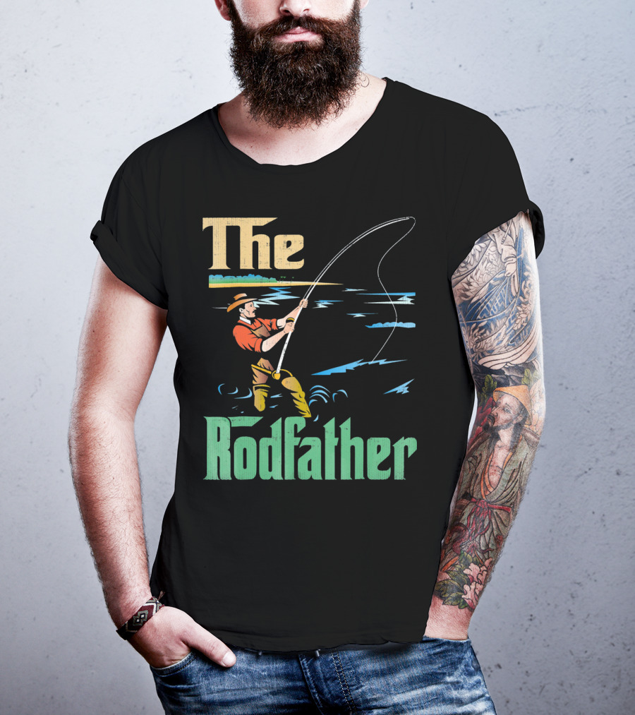 The Rodfather Fishing Fisherman T-Shirt