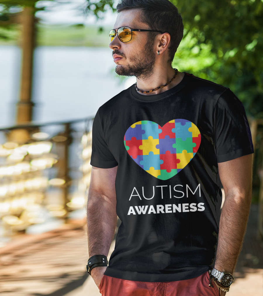 Autism Awareness Puzzle Heart T-Shirt