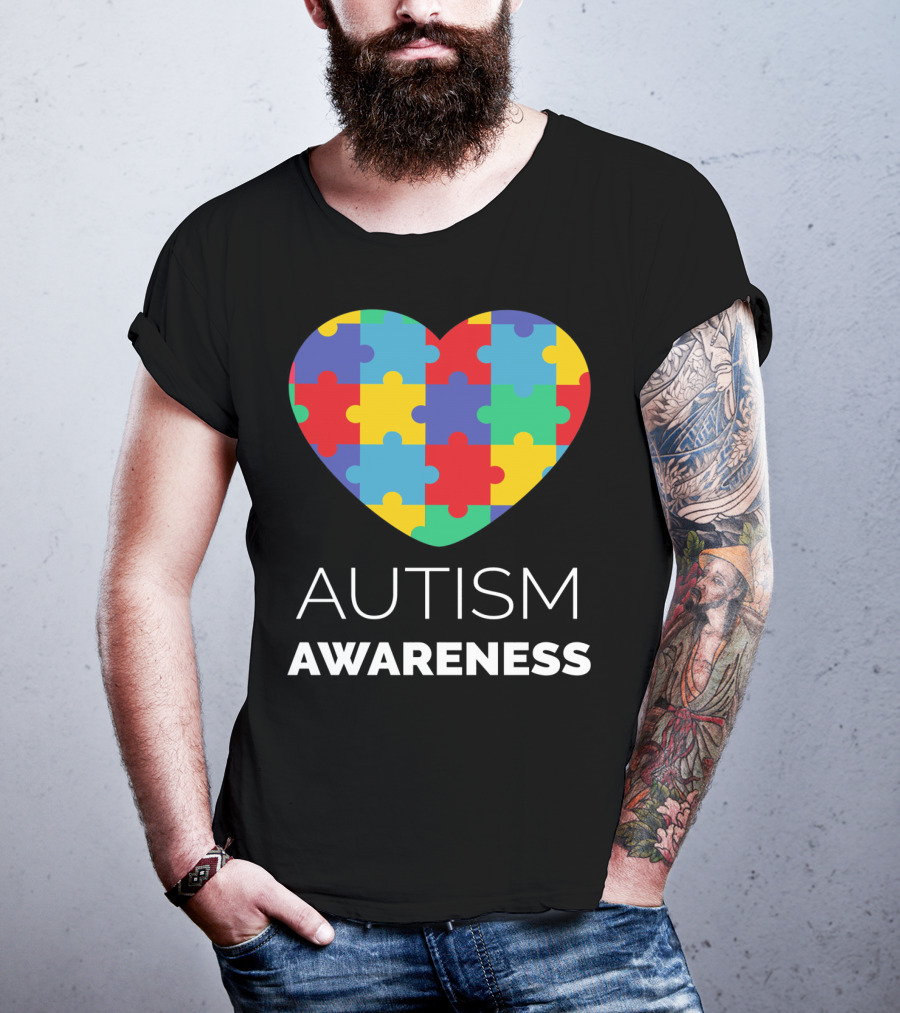 Autism Awareness Puzzle Heart T-Shirt