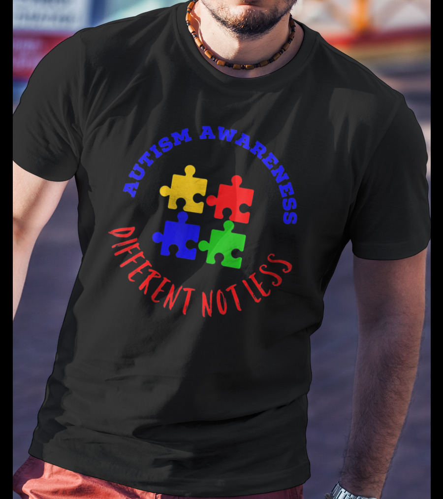 Autism Awareness Puzzle Different Not Less T-Shirt