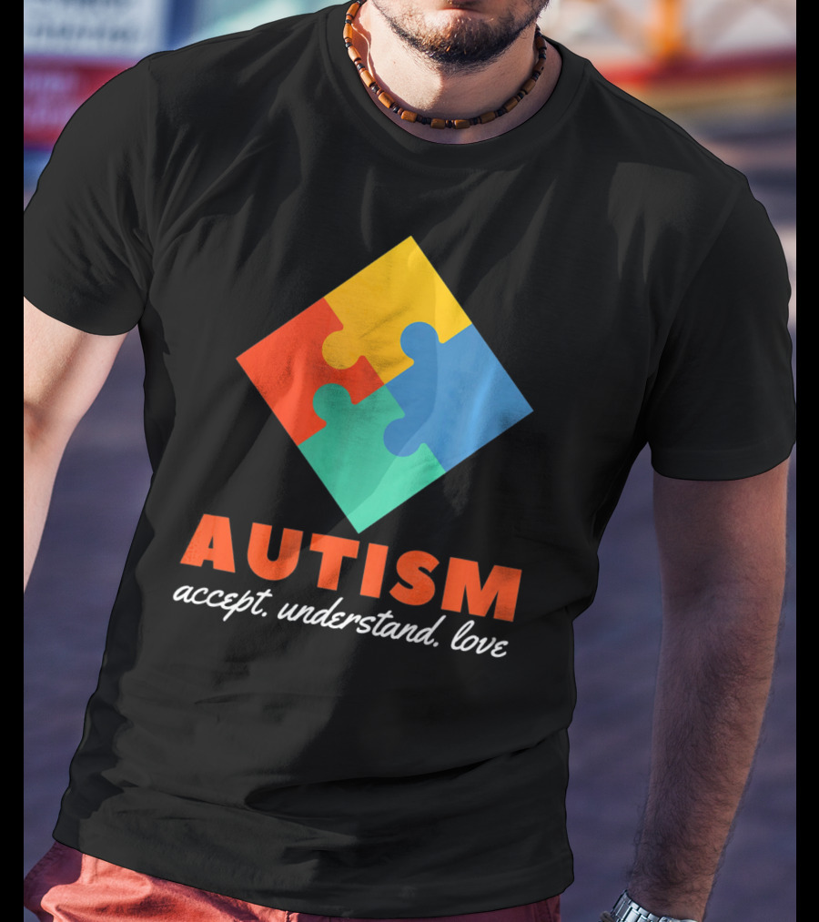 Autism Accept Understand Love Puzzle T-Shirt