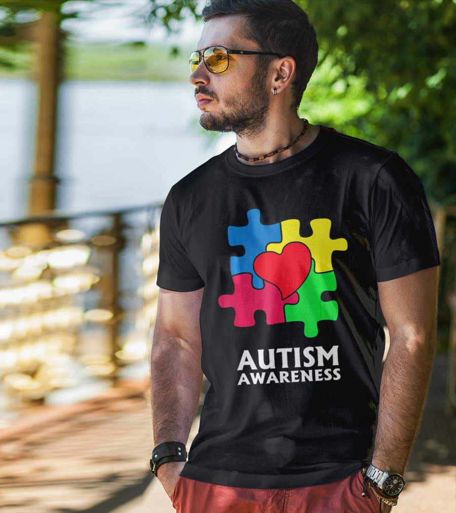 Autism Awareness Puzzle Heart Perfect Au T-Shirt