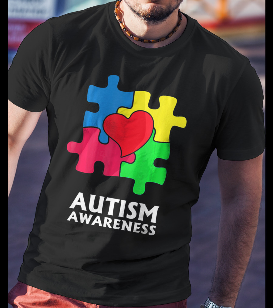 Autism Awareness Puzzle Heart Perfect Au T-Shirt