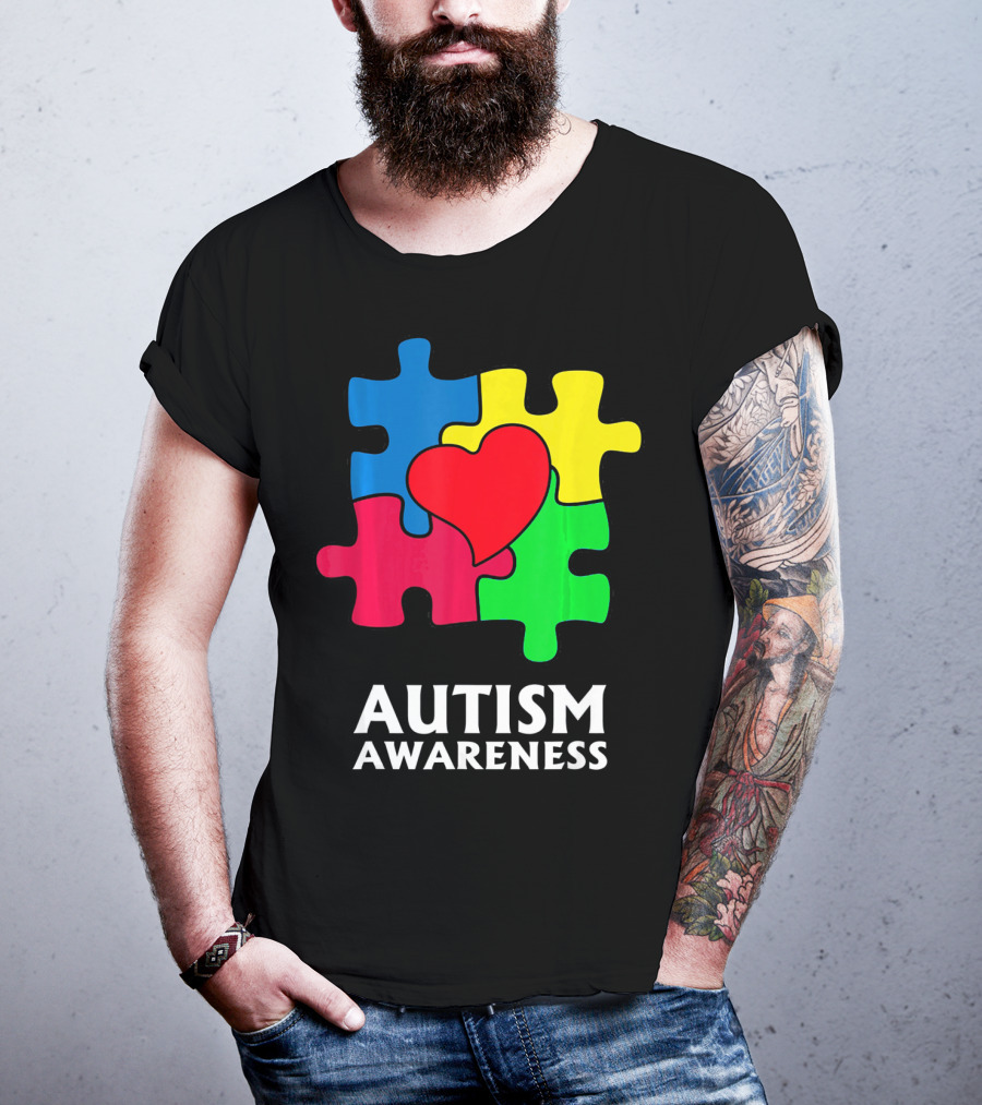 Autism Awareness Puzzle Heart Perfect Au T-Shirt