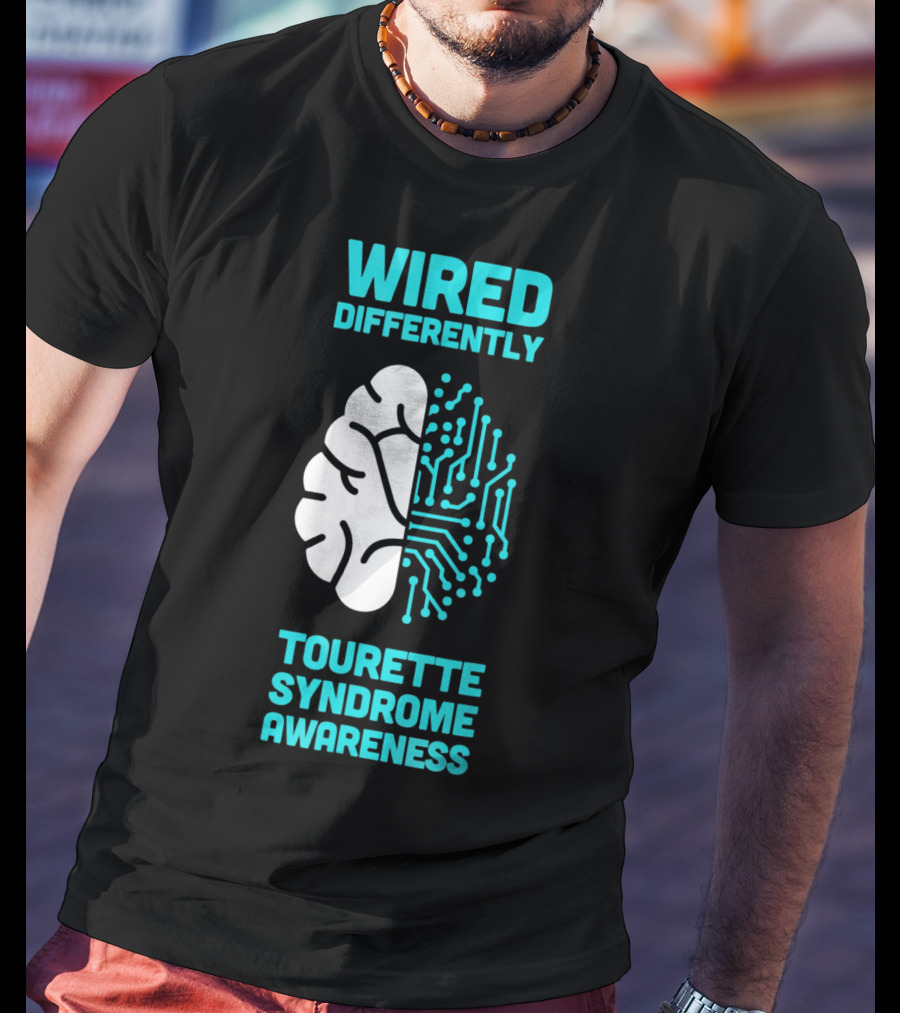 WIRED DIFFERENTLY Tourette Syndrome Awareness T-Shirt