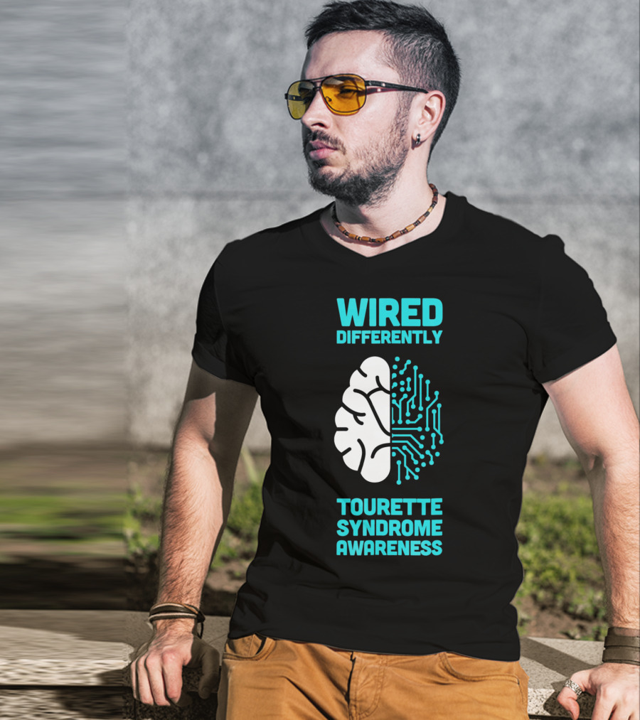 WIRED DIFFERENTLY Tourette Syndrome Awareness T-Shirt