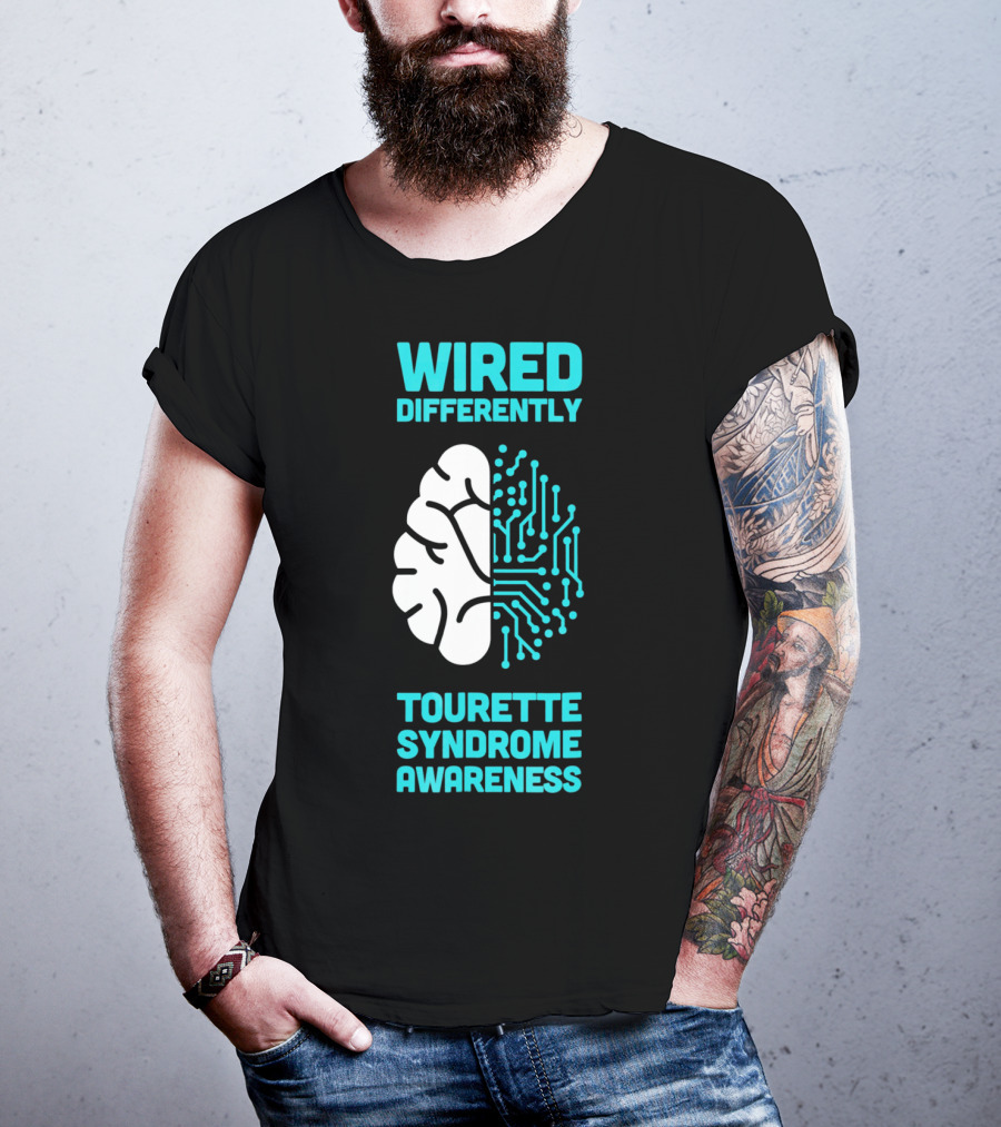 WIRED DIFFERENTLY Tourette Syndrome Awareness T-Shirt