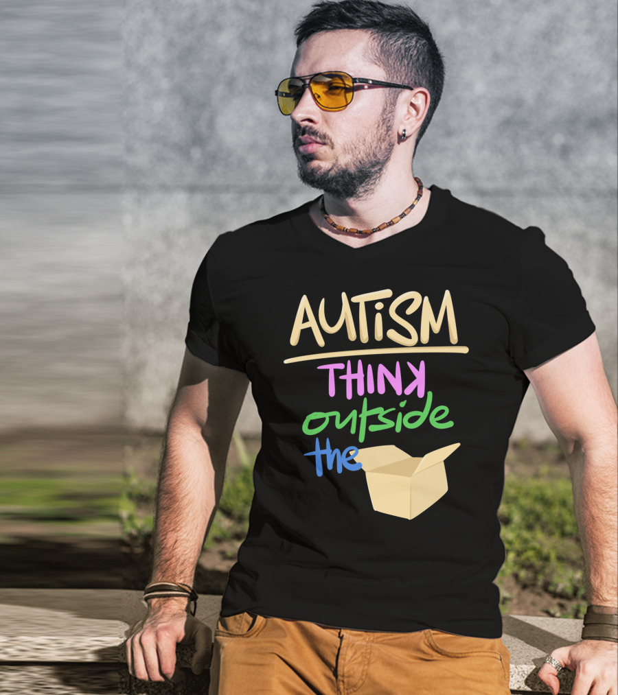 Autism Awareness Think Outside The Box T-Shirt