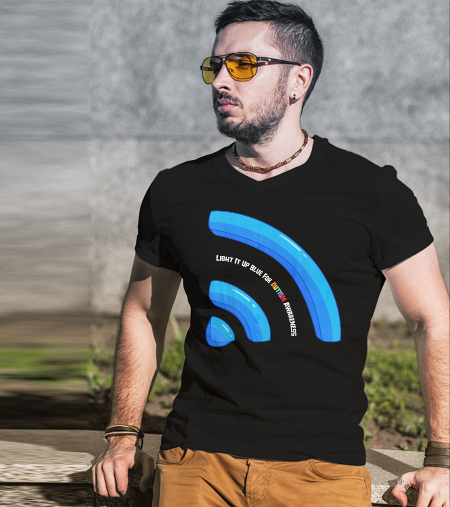 Light It Up Blue For Autism Awareness T-Shirt