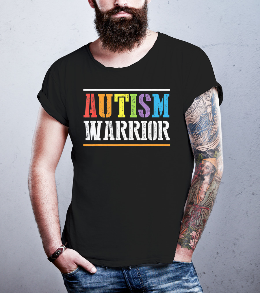 Autism Warrior Autism Awareness Month T-Shirt