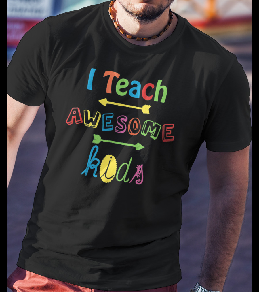I Teach Awesome Kids Autism Awareness T-Shirt