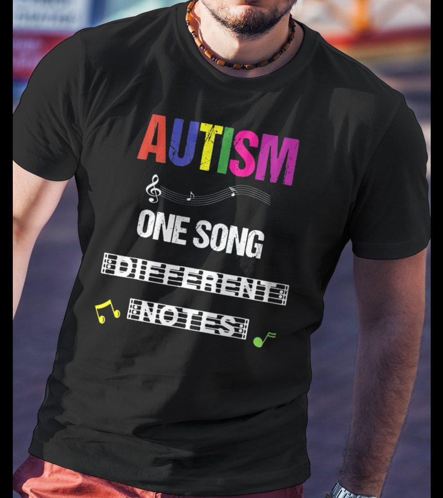 Autism One Song Different Notes T-Shirt