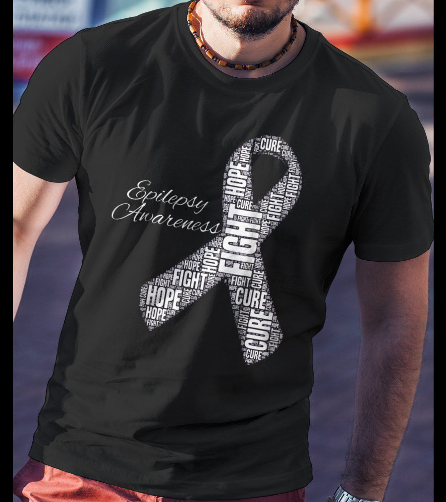 Epilepsy Awareness Hope Fight Cure T-Shirt