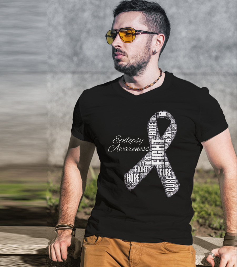 Epilepsy Awareness Hope Fight Cure T-Shirt