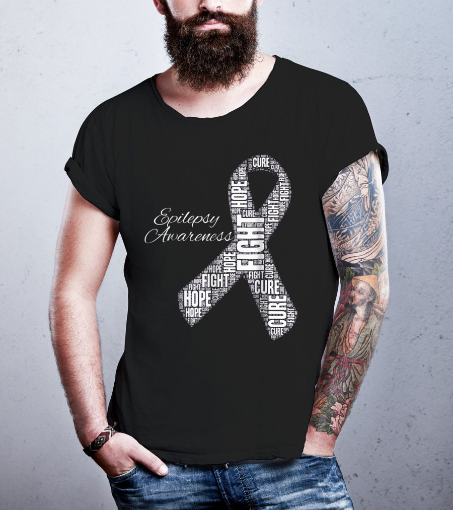 Epilepsy Awareness Hope Fight Cure T-Shirt