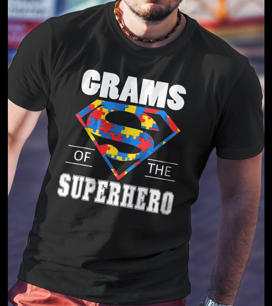 Super Grams Of The Superhero Autism Awareness Day T-Shirt