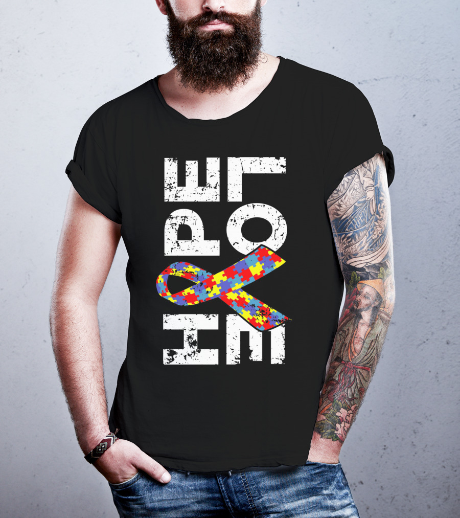 Autism Awareness Ribbon Puzzle Hope T-Shirt