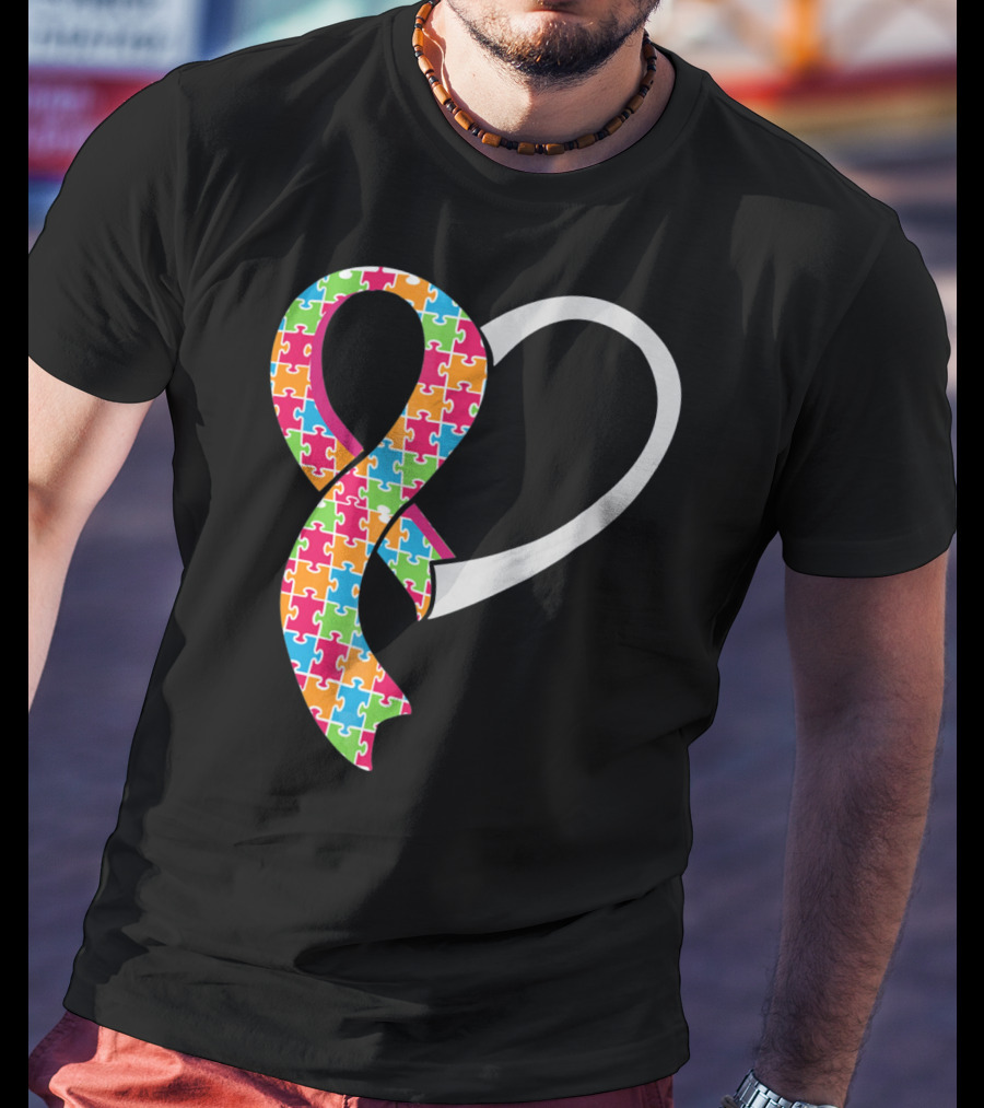 Puzzle Heart Autism Awareness T-Shirt