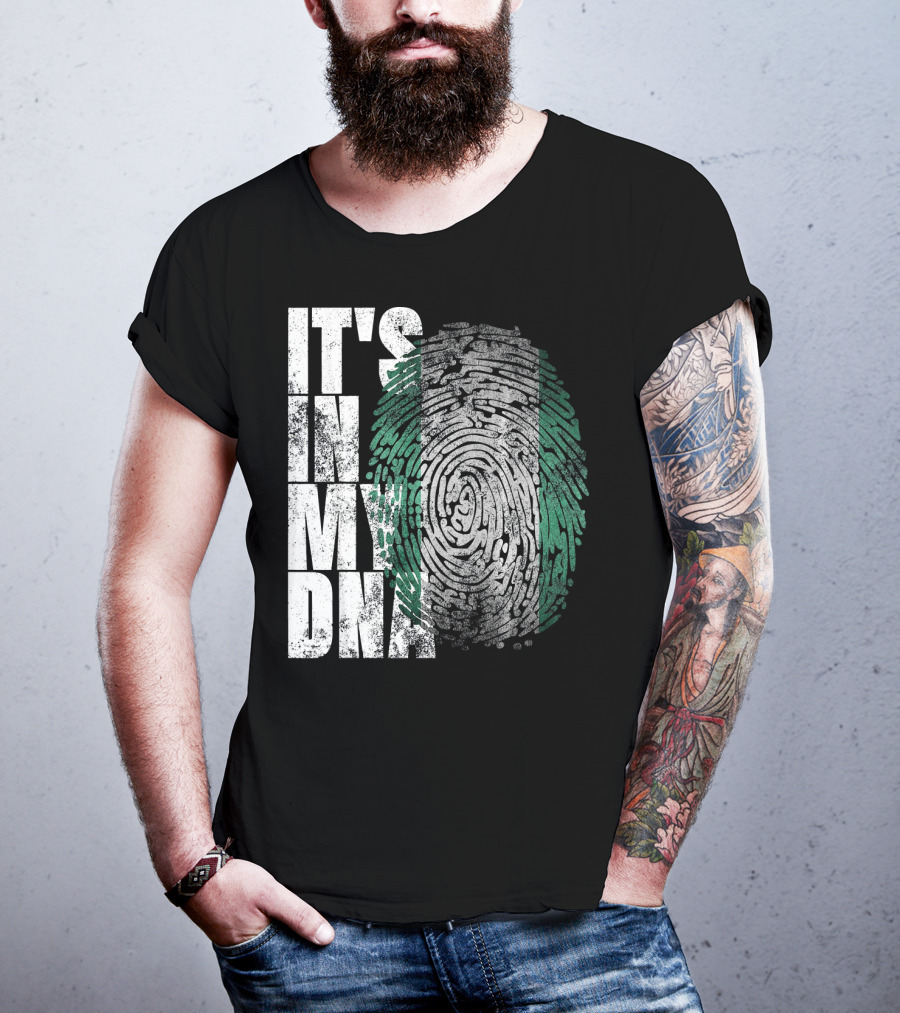 It's In My DNA Nigerian Heritage Fingerprint T-Shirt