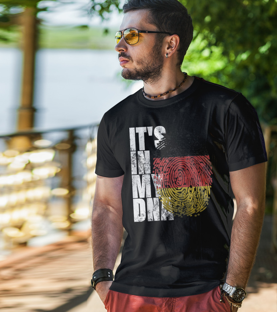It's In My DNA German Flag Fingerprint Oktoberfest T-Shirt