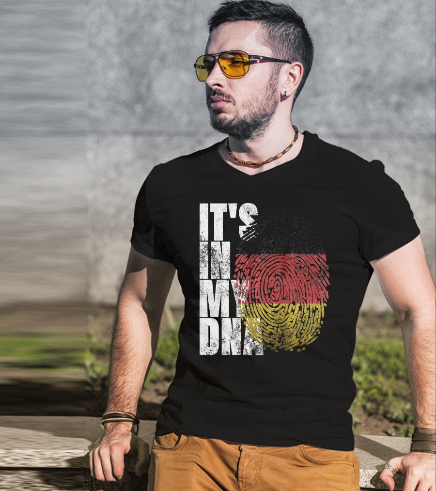 It's In My DNA German Flag Fingerprint Oktoberfest T-Shirt