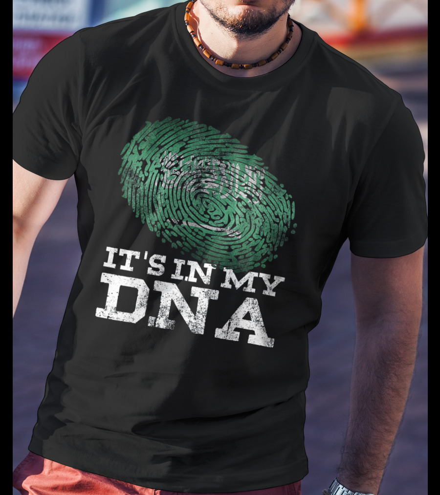 It's In My DNA Saudi Arabian Flag Fingerprint T-Shirt
