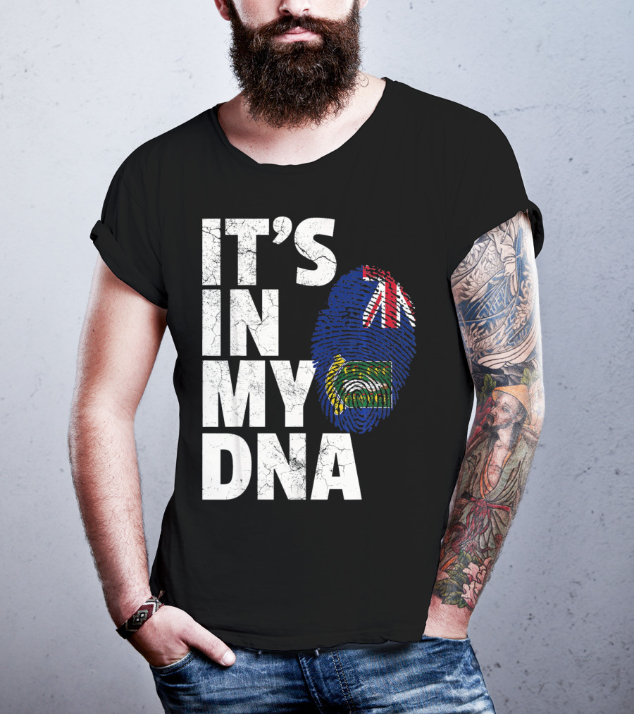 IT'S IN MY DNA British Virgin Islands Flag Fingerprint T-Shirt