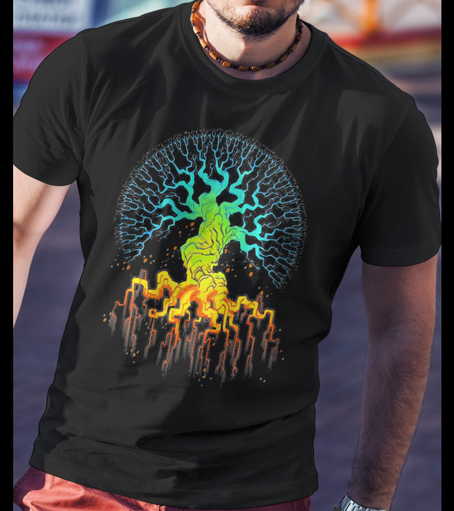 Tree Of Life Radiant Vibrant Roots And Branches T-Shirt