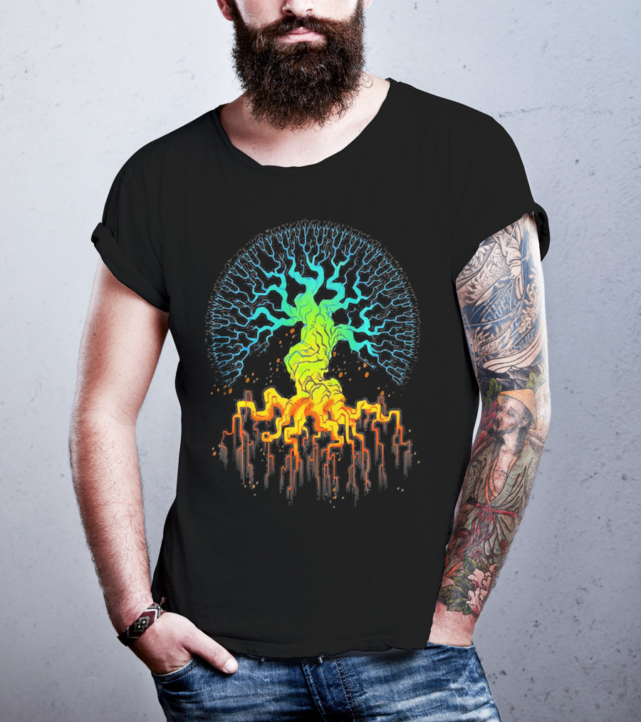 Tree Of Life Radiant Vibrant Roots And Branches T-Shirt