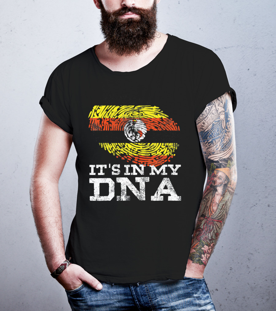 It's In My DNA Ugandan Flag Heritage Pride Africa T-Shirt
