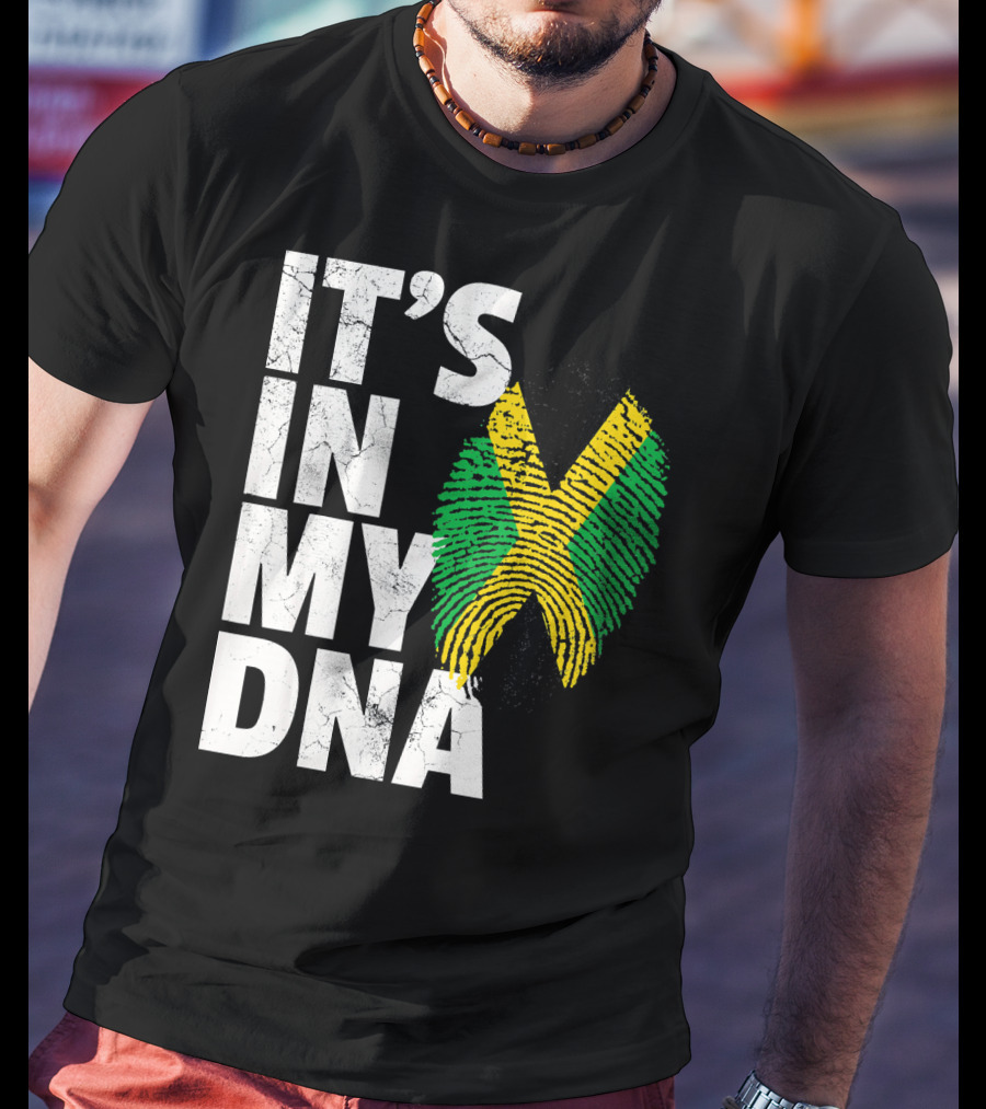 Jamaica Flag It's In My DNA Jamaican Pride Men T-Shirt