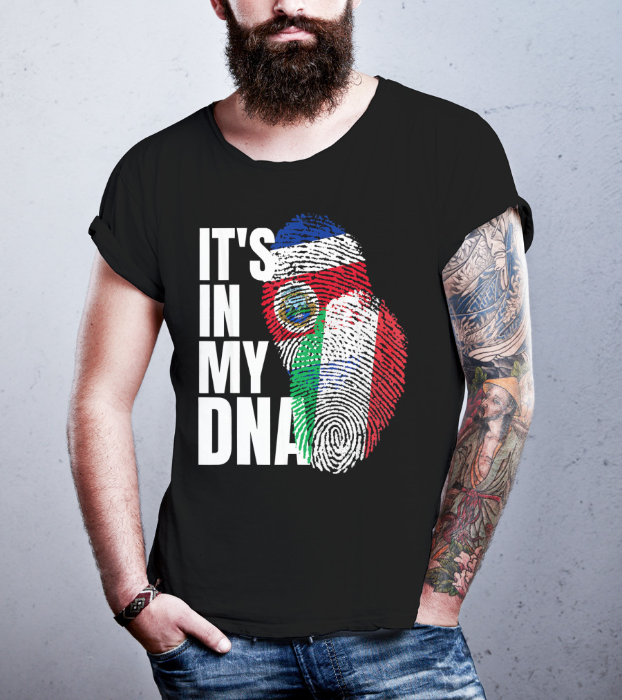 It's In My DNA Costa Rican Italian Flag Mix T-Shirt