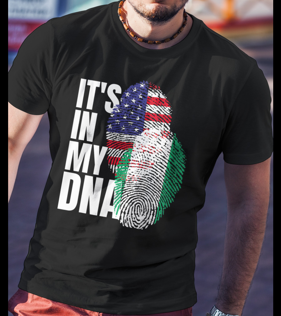 IT'S IN MY DNA American And Nigerian Mix Heritage T-Shirt