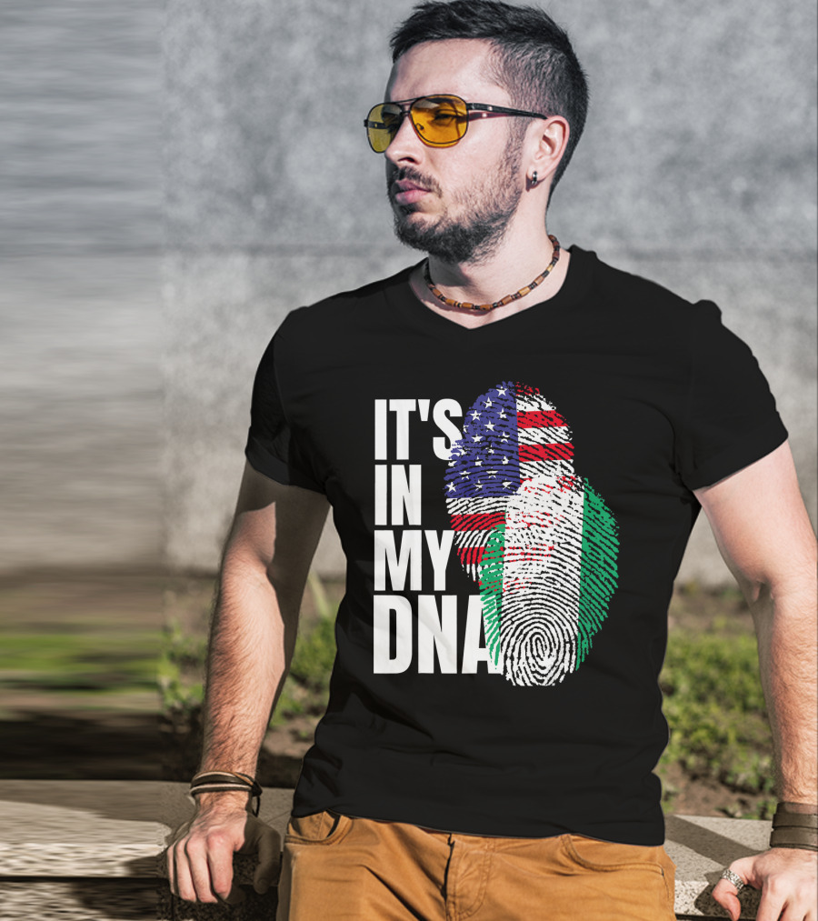 IT'S IN MY DNA American And Nigerian Mix Heritage T-Shirt