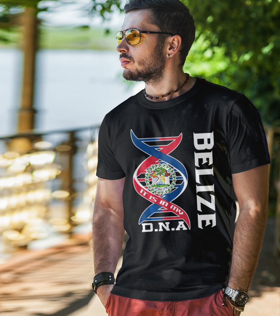 Belize Coat Of Arms It Is In My DNA T-Shirt
