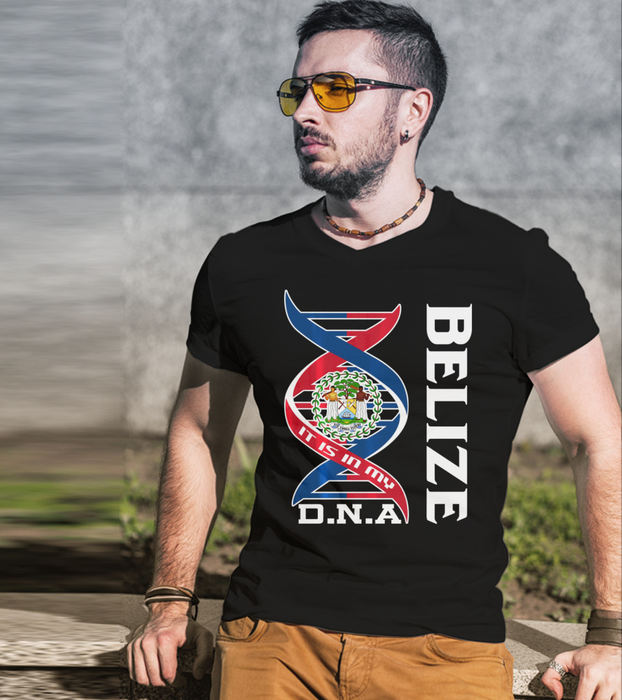 Belize Coat Of Arms It Is In My DNA T-Shirt