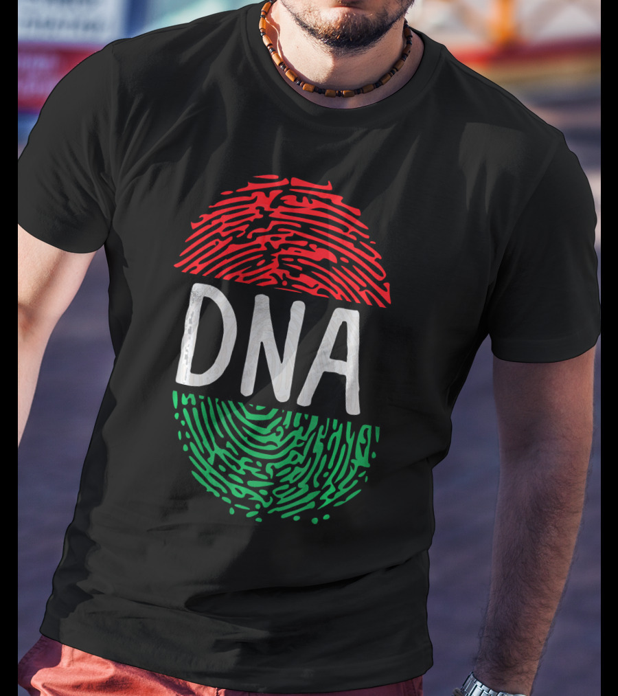 Real Africa DNA Thumbprint Flag T-Shirt