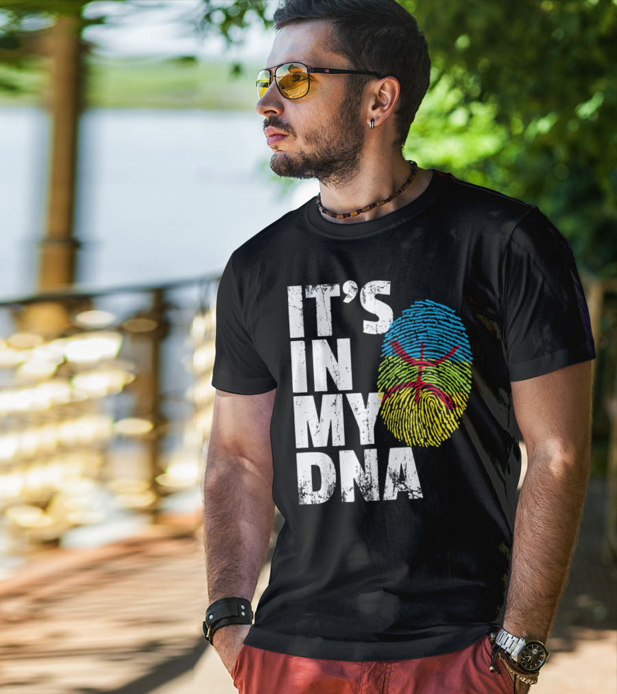 It's IN My Dna Amazigh Tamazgha Kabyle Fingerprint T-Shirt